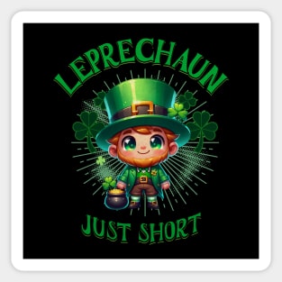 Leprechaun Just Short Funny Cute St Patrick's Day Irish Lucky Shamrock St Paddy's Day Sticker